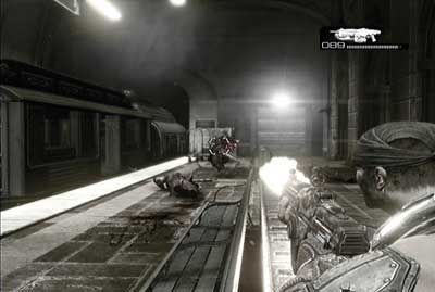 Go to the station and kill all enemies near the train - Chapter 1 - Home Away From Home - Act V - Gears of War 3 - Game Guide and Walkthrough