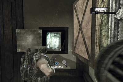 When you eliminate all opponents go to the top of the stairs and get into the building - Chapter 2 - Blackout - p. 2 - Act V - Gears of War 3 - Game Guide and Walkthrough