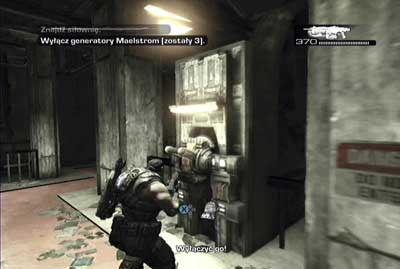 The corridor leads to the room with three generators - Chapter 2 - Blackout - p. 2 - Act V - Gears of War 3 - Game Guide and Walkthrough