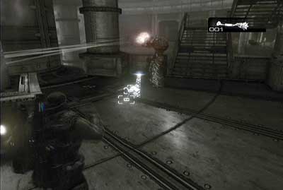 Start walking right and down to the lower floors - Chapter 2 - Blackout - p. 2 - Act V - Gears of War 3 - Game Guide and Walkthrough