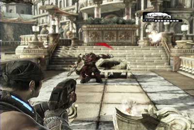 Then head your way toward to the stairs leading to the palace and kill all enemies en route - Chapter 4 - Threshold - Act V - Gears of War 3 - Game Guide and Walkthrough