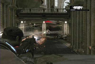 Pass through devastated corridor and move on - Chapter 5 - Ascension - Act V - Gears of War 3 - Game Guide and Walkthrough