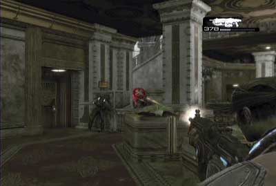 Take it and start walking on the higher floors - Chapter 5 - Ascension - Act V - Gears of War 3 - Game Guide and Walkthrough