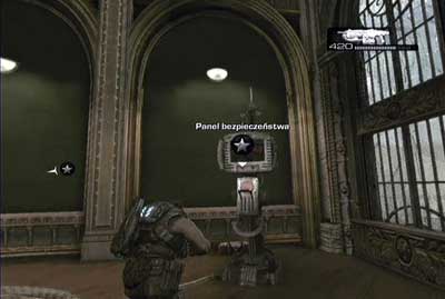 They are blocked by lasers so go to the room on the left, kill all enemies in it and pull the lever in security panel - Chapter 5 - Ascension - Act V - Gears of War 3 - Game Guide and Walkthrough
