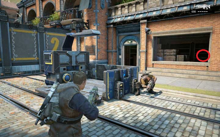 A map in the building at the gate - Act 1:1 - The Raid | Walkthrough - Walkthrough - Gears of War 4 Game Guide