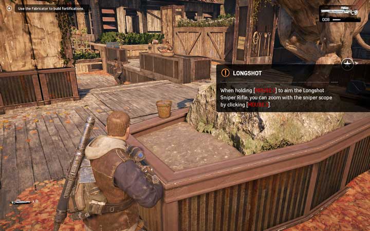 The sniper rifle may come in handy. Its only downside is the low rate of reload. - Act 2:0 - The Prodigal Son | Walkthrough - Walkthrough - Gears of War 4 Game Guide