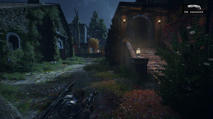 You will find another item on the stairs to the right. - Act 3:3 - At the Doorstep | Walkthrough - Walkthrough - Gears of War 4 Game Guide