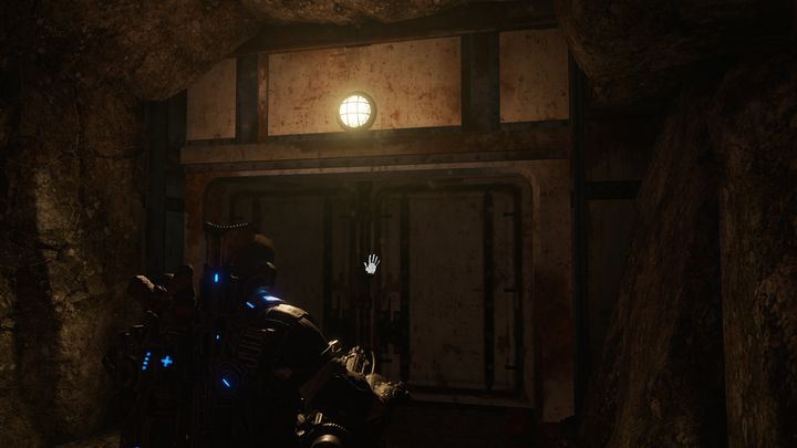 After going through this door you will enter the armoury, where you can find another collectible. - Act 3:6 - Origins | Walkthrough - Walkthrough - Gears of War 4 Game Guide