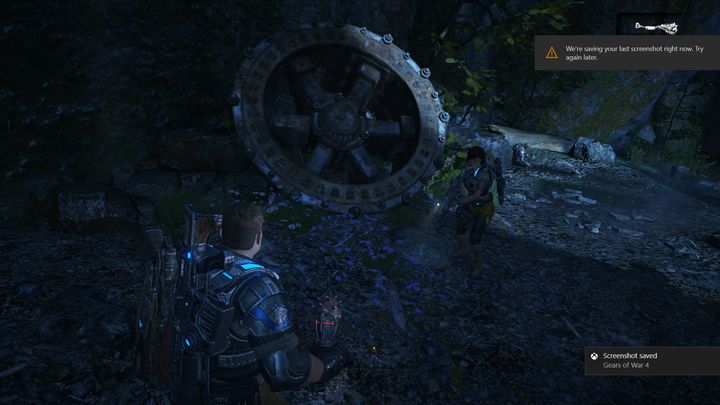 The collectible can be found by this skeleton. - Act 4:2 - No Detours | Walkthrough - Walkthrough - Gears of War 4 Game Guide