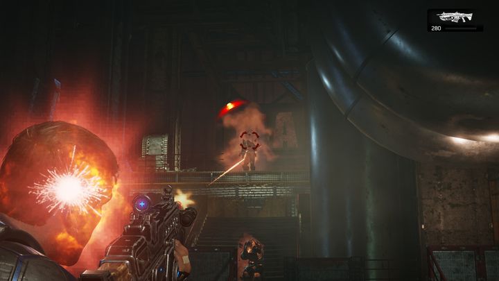 The fight with a Scion in the room with chains. - Act 4:4 - Powerless | Walkthrough - Walkthrough - Gears of War 4 Game Guide