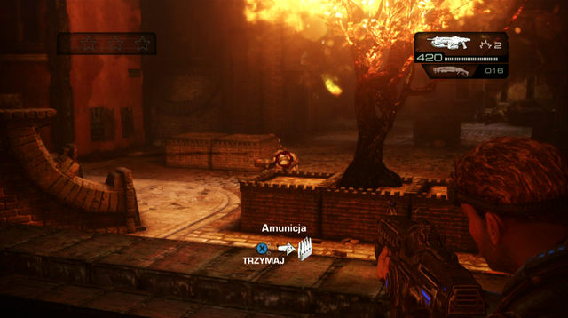 Exit the corridor and go down the stairs on the left - Old Town - Museum Of Military Glory - Gears of War: Judgment - Game Guide and Walkthrough