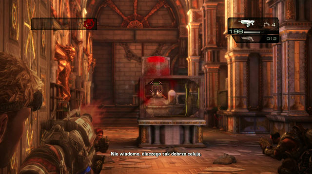 There is a declassified mission symbol on the left wall - Kaskur Wing - Museum Of Military Glory - Gears of War: Judgment - Game Guide and Walkthrough