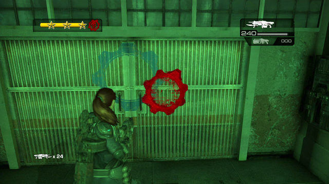 Run further through the left corridor, ignoring Tickers/Wretches you pass by - Courtyard - Halvo Bay Military Academy - Gears of War: Judgment - Game Guide and Walkthrough