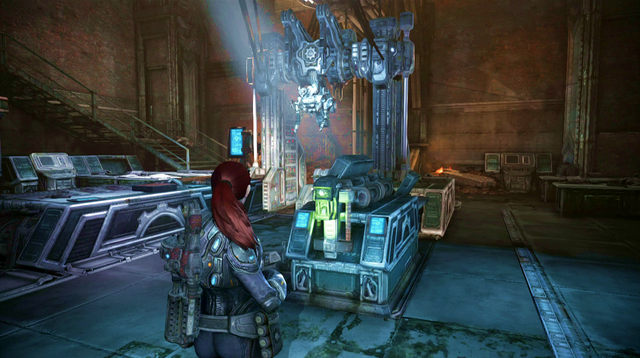 Go through the corridor to the panel and use it to open lab door - R&D Labs - Halvo Bay Military Academy - Gears of War: Judgment - Game Guide and Walkthrough