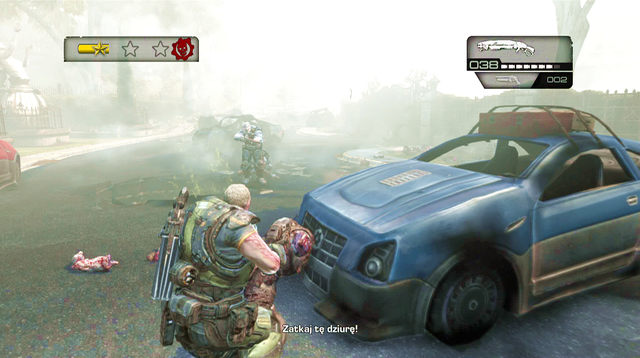 Go up the street, staying on the right and collect ammo from crates - Amador Park - Seahorse Hills - Gears of War: Judgment - Game Guide and Walkthrough