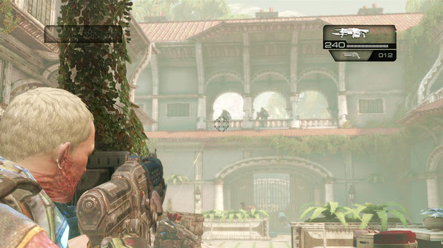 There is a declassified mission symbol on the left wall - Soleno Villa - Seahorse Hills - Gears of War: Judgment - Game Guide and Walkthrough