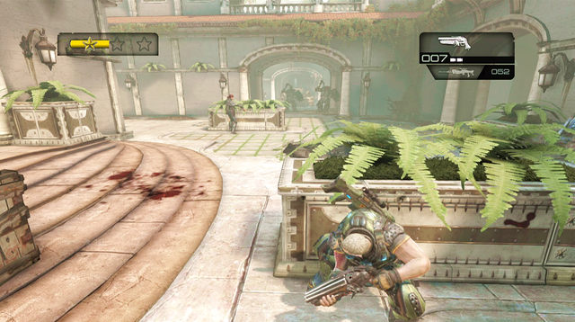 Now prepare to defeat Maulers who will cross the destroyed gate, as well as new enemies with cleavers - Soleno Villa - Seahorse Hills - Gears of War: Judgment - Game Guide and Walkthrough