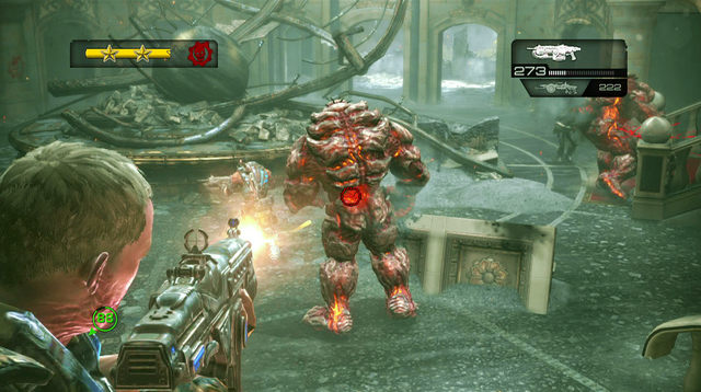 Use the entire hall for fighting and running away - Elliott's Mansion - Seahorse Hills - Gears of War: Judgment - Game Guide and Walkthrough