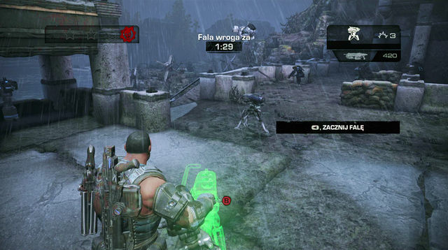 There is a Grenade launcher and ammo crate on the ground - Beach - Onyx Point - Gears of War: Judgment - Game Guide and Walkthrough