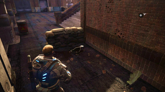 Reach the place with a turret which you had to bypass and turn left - Museum Square Rooftops - Downtown Halvo Bay - Gears of War: Judgment - Game Guide and Walkthrough