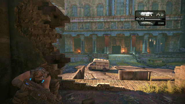 Pick up the COG tag and return upstairs - One Step Closer - Aftermath - Gears of War: Judgment - Game Guide and Walkthrough