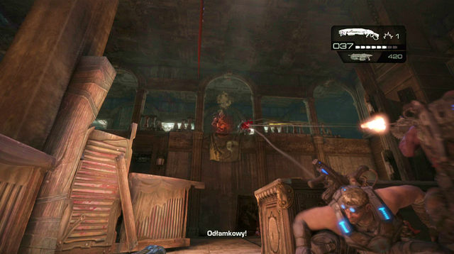 After clearing the area, get inside the building - One Step Closer - Aftermath - Gears of War: Judgment - Game Guide and Walkthrough