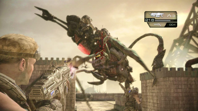 Return to the hole you used to descend here and move up the cage on the right - Straight to the Top - Aftermath - Gears of War: Judgment - Game Guide and Walkthrough