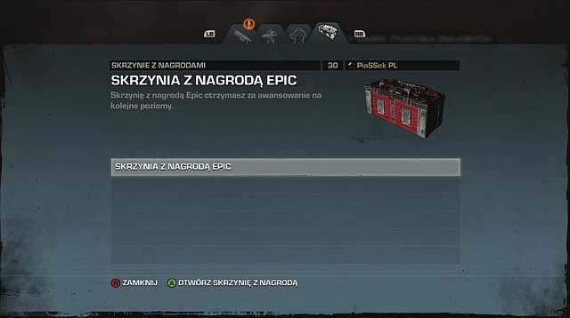 There are three types of PrizeBoxes in the game, earned for various activities and progresses - PrizeBoxes - Other - Gears of War: Judgment - Game Guide and Walkthrough