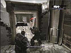 You'll find yourself in a big hall - Act I: 14 days after E-day - Walkthrough - Gears of War (PC) - Game Guide and Walkthrough