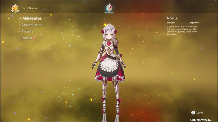 Noelle is a four-star Geo character who fights with a Claymore - Genshin Impact: Noelle - best builds (Geo) - Geo - Genshin Impact Guide