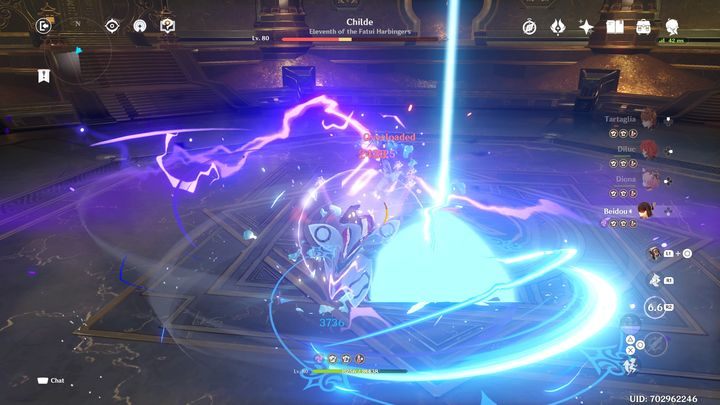 Childe can also summon a large whale, which while will fall to the ground - Genshin impact: How to beat Childe boss? - Bosses - Genshin Impact Guide