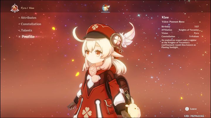 The Widsith is a four-star weapon that increases CRIT DMG - Genshin Impact: Klee - best builds (Pyro) - Pyro - Genshin Impact Guide