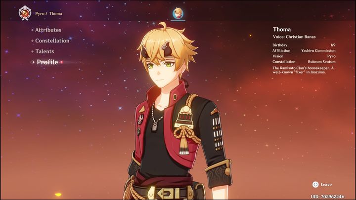 In the case of weapons for Thoma as Support, it is worth investing in Skyward Spine provided you have it - Genshin Impact: Thoma - best builds (Pyro) - Pyro - Genshin Impact Guide