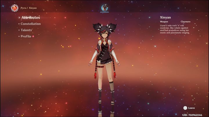 Xinyan is a four-star character who fights using Claymore - Genshin Impact: Xinyan - best builds (Pyro) - Pyro - Genshin Impact Guide