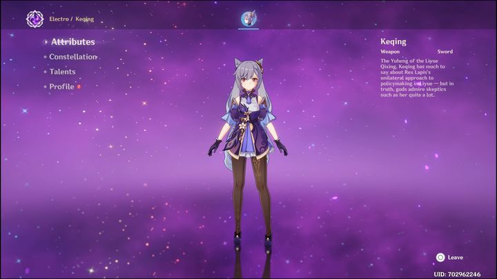 Keqing is a five-star Electro character who fights with a sword - Genshin Impact: Keqing - best builds (Electro) - Electro - Genshin Impact Guide