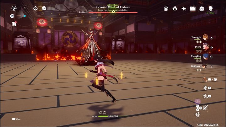 When La Signora's barrier is destroyed, a short cut-scene will ensue - Genshin Impact: How to beat La Signora boss? - Bosses - Genshin Impact Guide