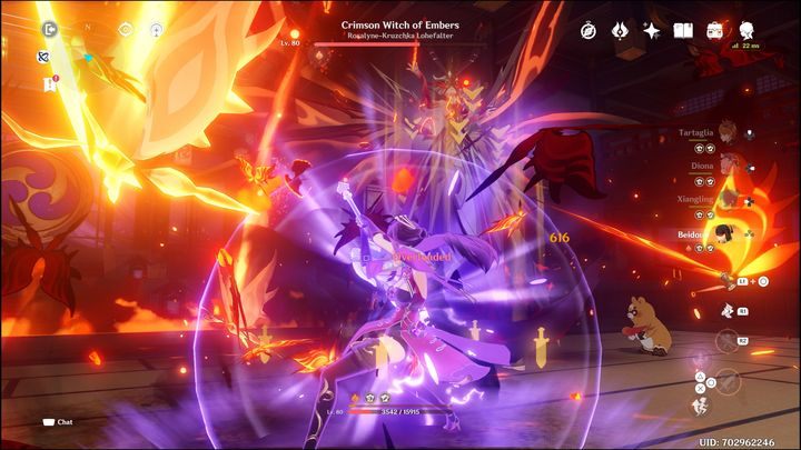 Getting in melee range with her may make a lot of her attacks miss - Genshin Impact: How to beat La Signora boss? - Bosses - Genshin Impact Guide