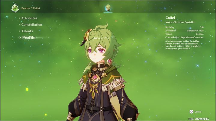 Collei is a 4-star hero of Dendro element fighting with a bow - Genshin Impact: Collei - best builds (Dendro) - Dendro - Genshin Impact Guide