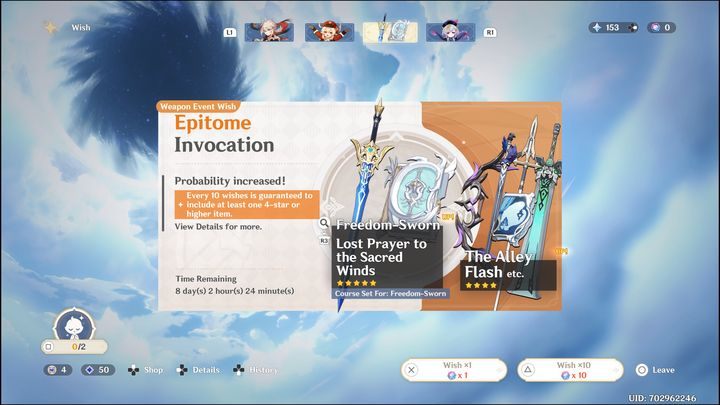 It doesn't really matter if you choose Wish x1 or Wish x10 - Genshin Impact: Beginners Guide & Tips - Basics - Genshin Impact Guide