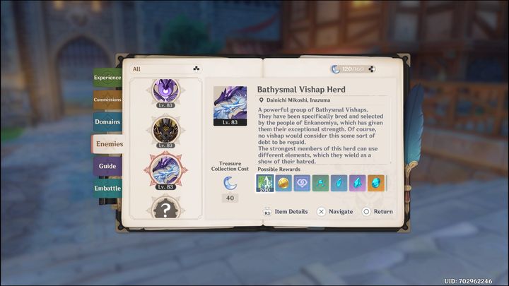 With this handbook, you can choose any creature from a given region to find out what you can get from it once you defeat it - Genshin Impact: Beginners Guide & Tips - Basics - Genshin Impact Guide