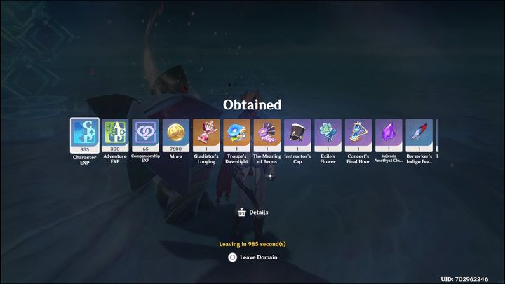 For defeating a weekly boss, your guaranteed reward will be 300 Adventure EXP - Genshin impact: How to beat Raiden Shogun boss? - Bosses - Genshin Impact Guide