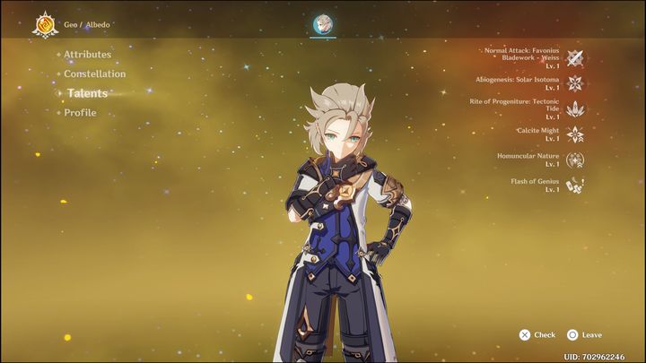 When it comes to weapons, consider Cinnabar Spindle - this is a 4-star weapon that improves DEF - Genshin Impact: Albedo - best builds (Geo) - Geo - Genshin Impact Guide