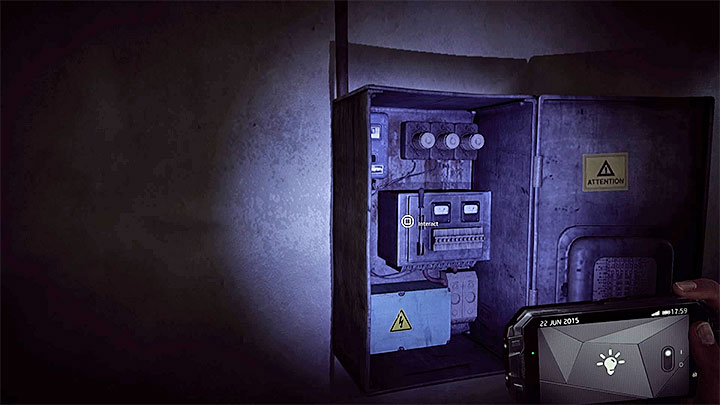 A fuse box - Exploration of building C | Black | Walkthrough - Black - Get Even Game Guide