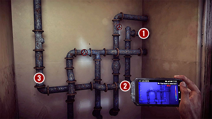 You can start exploring the area and, on your way, you can search for all interactive tracks that were mentioned in the variant A (objects that can be collected or scanned) - Exploration of building C | Black | Walkthrough - Black - Get Even Game Guide