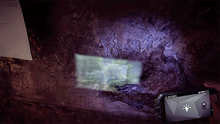 Check out the picture to trigger next big memory - Further exploration of the C building | Black | Walkthrough - Black - Get Even Game Guide