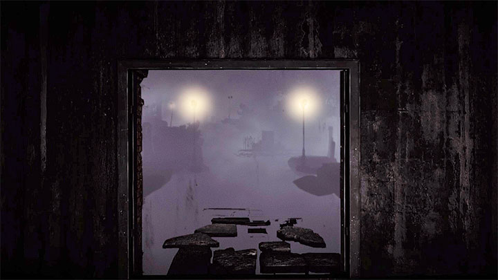 Walk inside to trigger a longer farewell scene - The final - Grace | Red | Walkthrough - Red - Get Even Game Guide