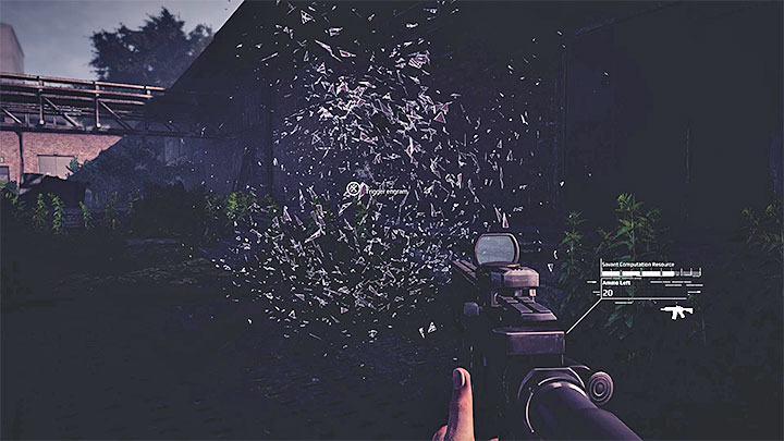 You will come across the second engram before entering the warehouse - J_dying_minutes files | Red | Walkthrough - Red - Get Even Game Guide