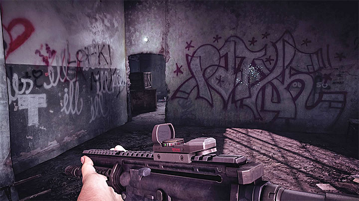 The exit will be identical to the one presented in Blacks memory (see screenshot) - J_dying_minutes files | Red | Walkthrough - Red - Get Even Game Guide