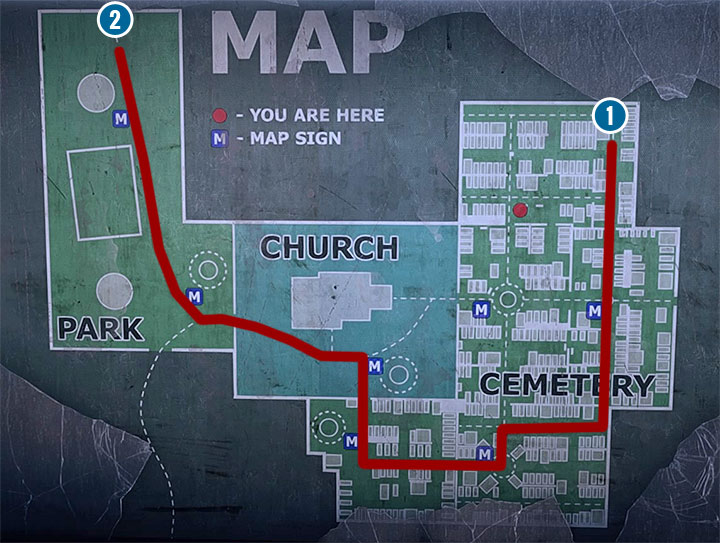 The memory will begin on the Holmwood cemetery - The interrogation of Rose Atkins | Black | Walkthrough - Black - Get Even Game Guide