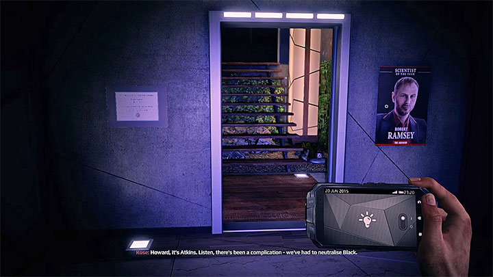 New secrets can be found near the stairs - The interrogation of Rose Atkins | Black | Walkthrough - Black - Get Even Game Guide